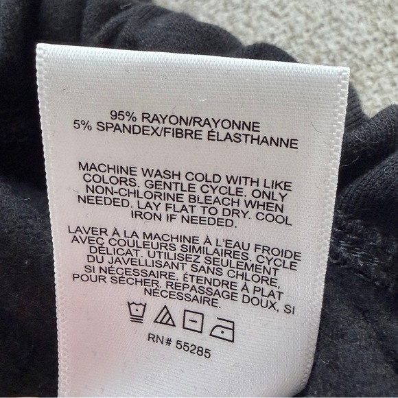 🖤 EXPRESS Modal Super Soft Tie-Hem Pullover Sweatshirt - Picture 8 of 9